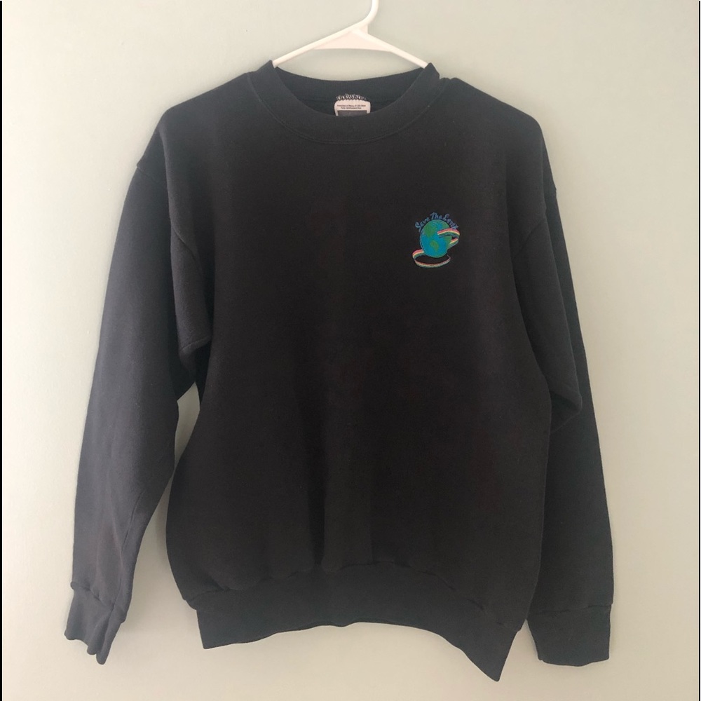 Vintage Crewneck “save the earth” logo